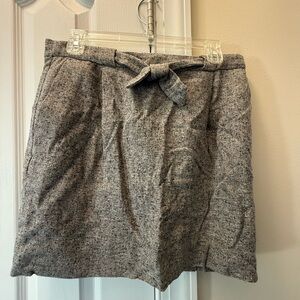 J. Crew Gray Tweed Mini Skirt